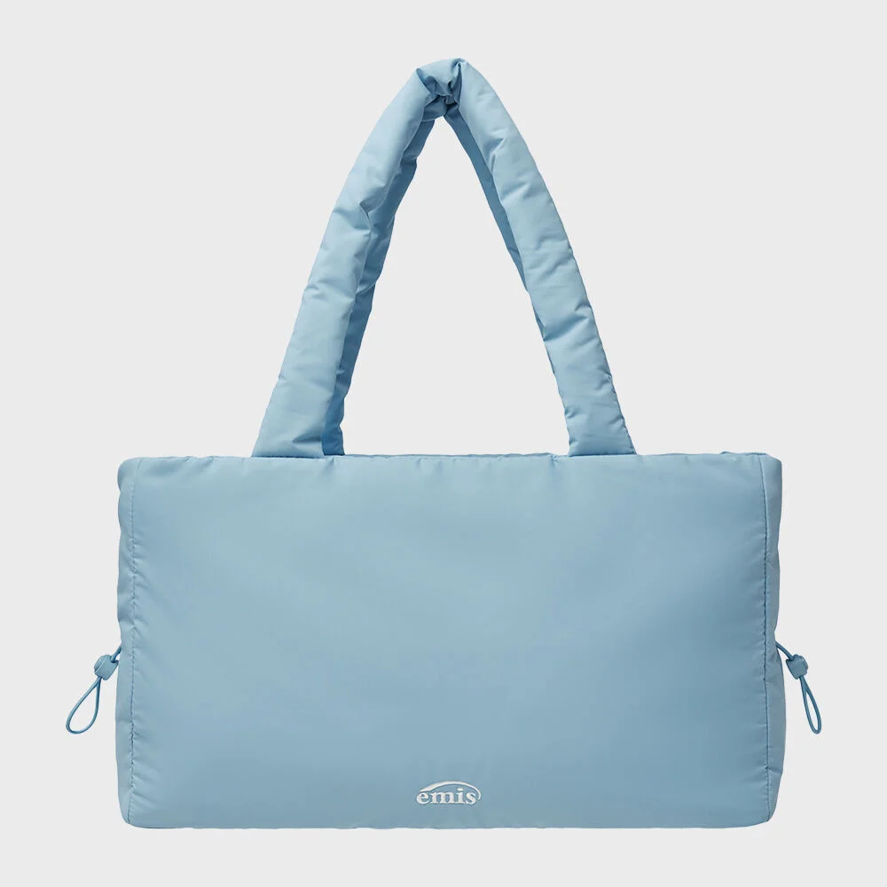 PUFFER STRING TOTE BAG-SKY BLUE
