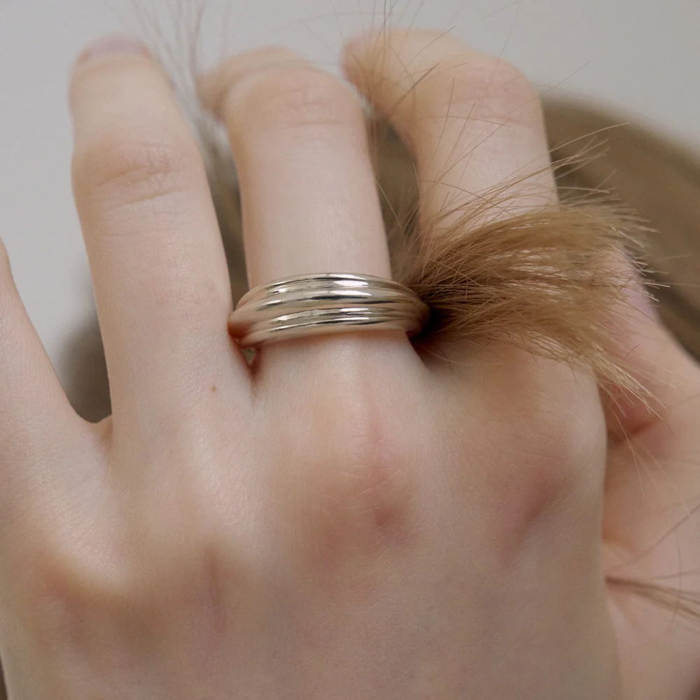 925silver FLOOR VOLUME RING