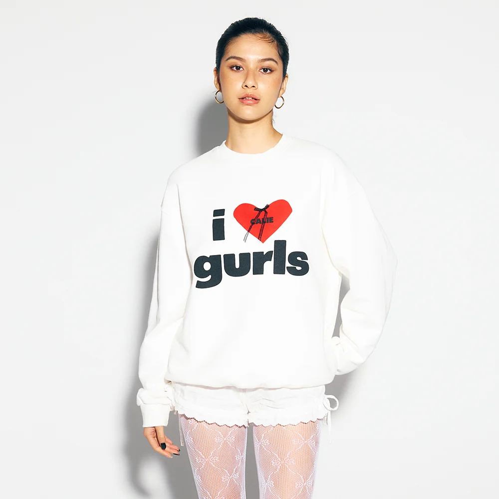 CALIE GURLS SWEATSHIRT WHITE