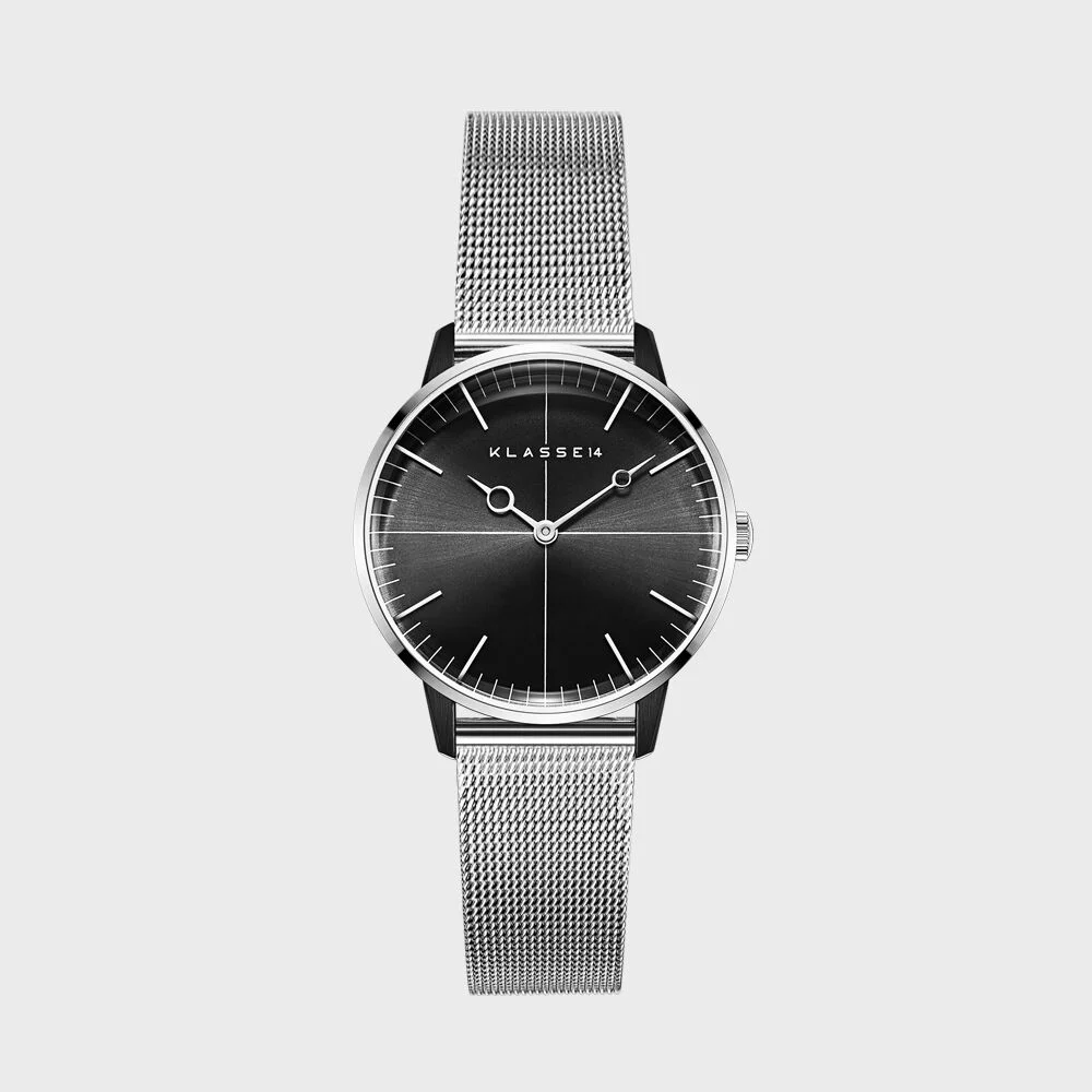 DISCO VOLANTE SILVER BLACK MESH 36mm - WDI19SB001W