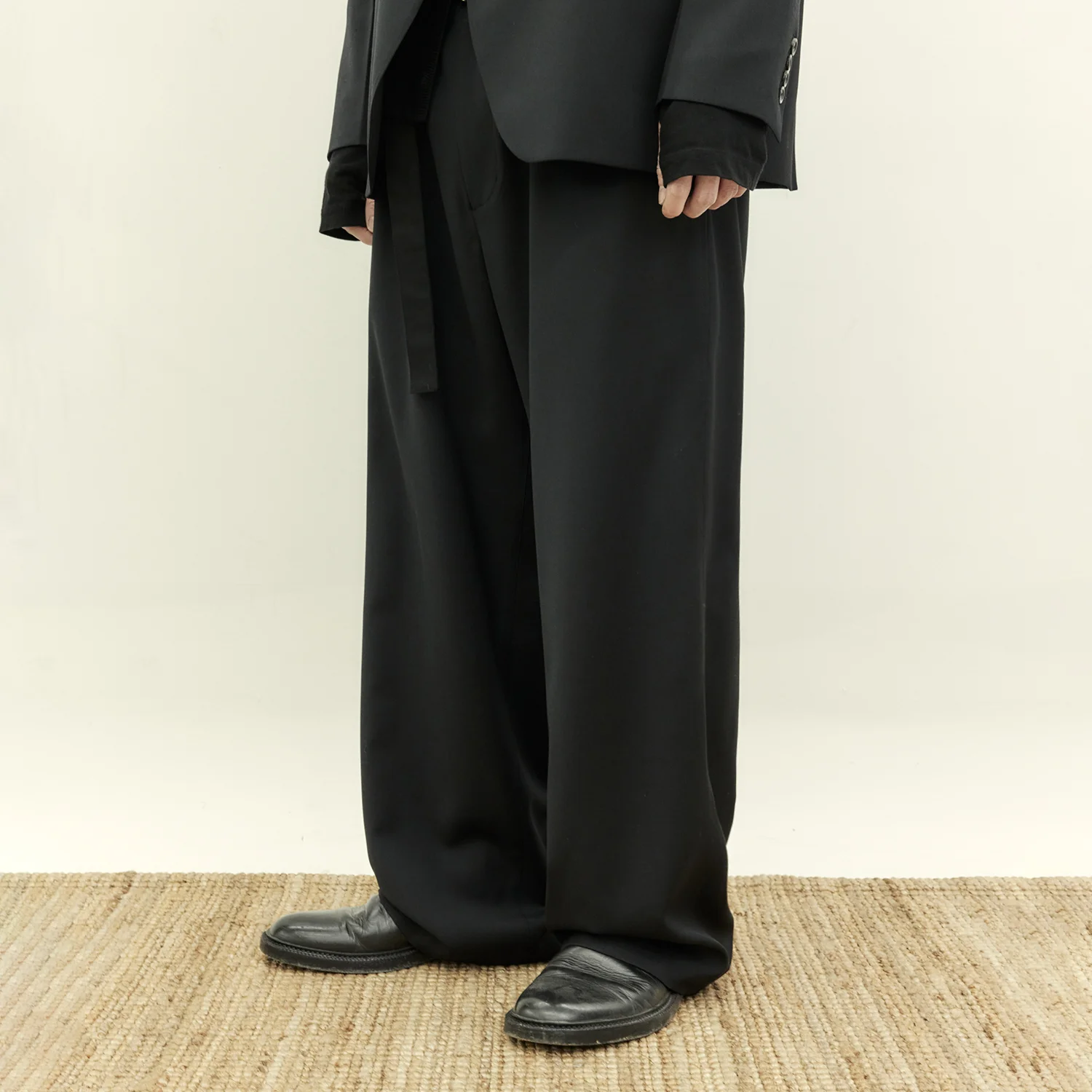 Belted Trousers - Black