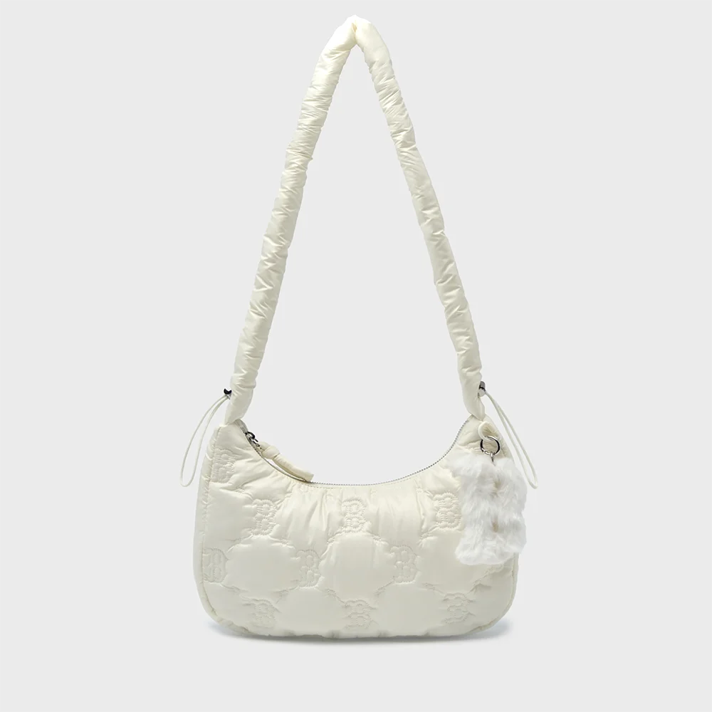 菱形 Monogram 糖果 羽絨外套 Hobo Bag BOS (Cream)