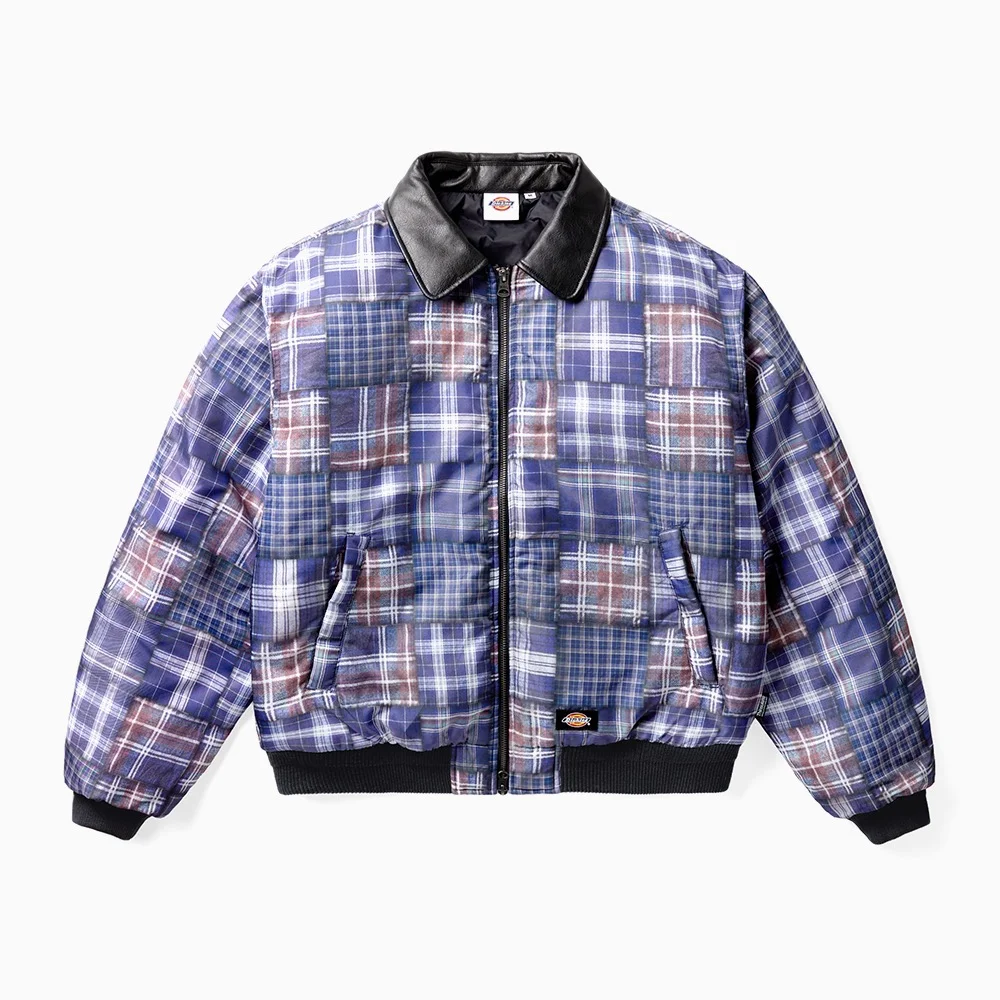 拼布 飛行員款 外套 Navy