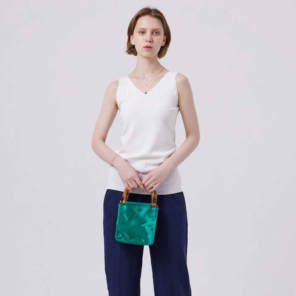 color satin tote bag