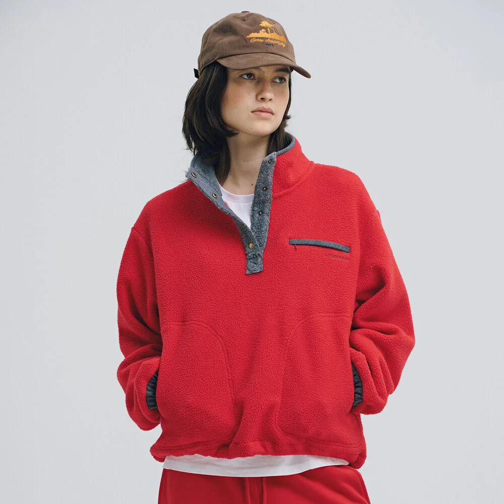 Montana Fleece Anorak (Red)