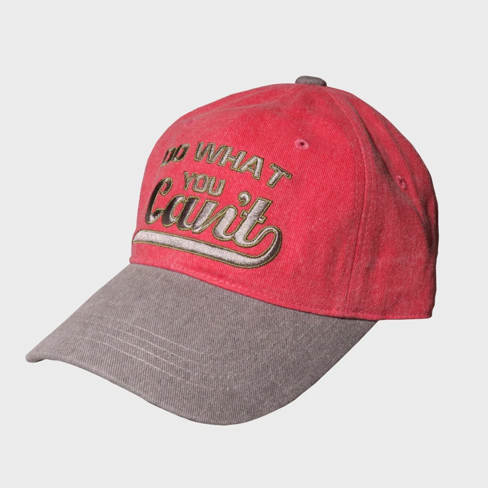 BB DO WHAT CHERRY/GRAY BALL CAP