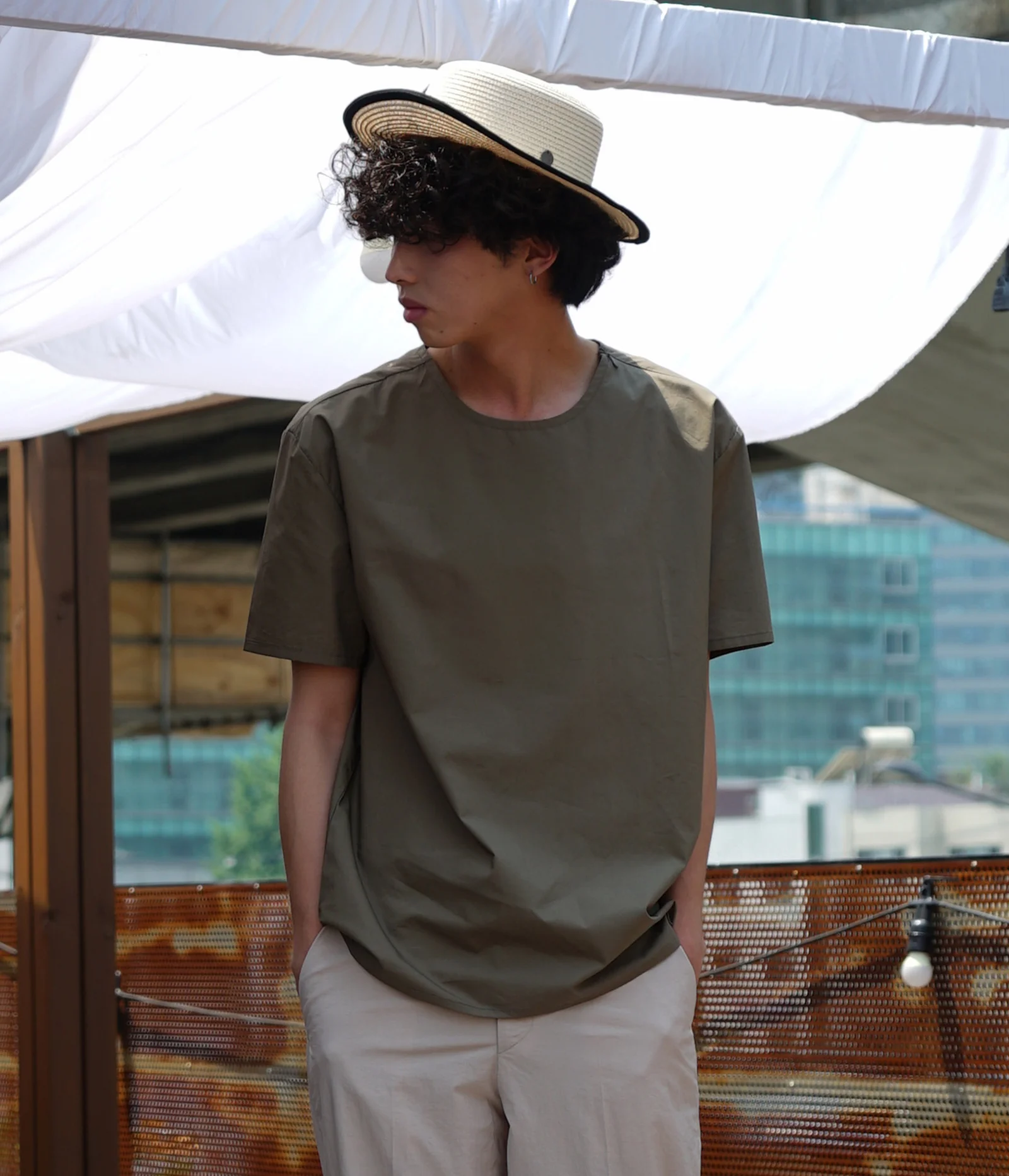 Console Woven Tee (Khaki)