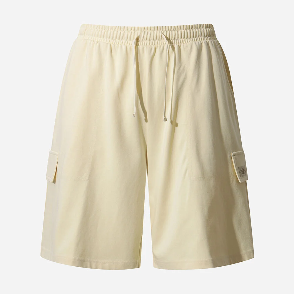 標準 鬆緊帶 半 褲子(BEIGE)