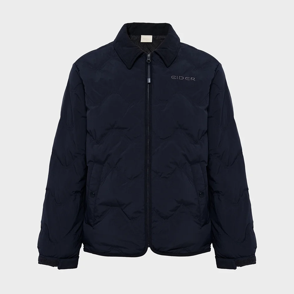 THERMOLOCK (Thermolock) 男裝 修身 混紡 Down 襯衫外套_Dark Navy_DMW25555N9