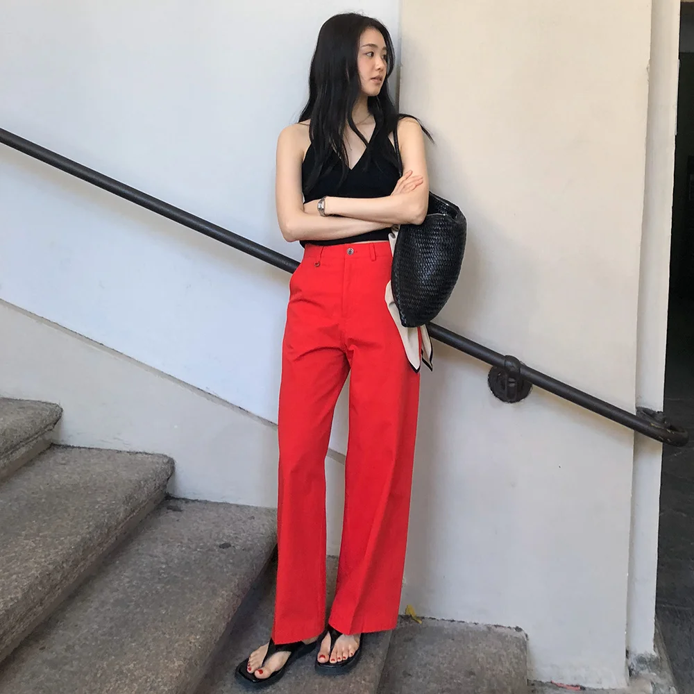 SIGNAL COTTON PANTS (SUMMER RED)