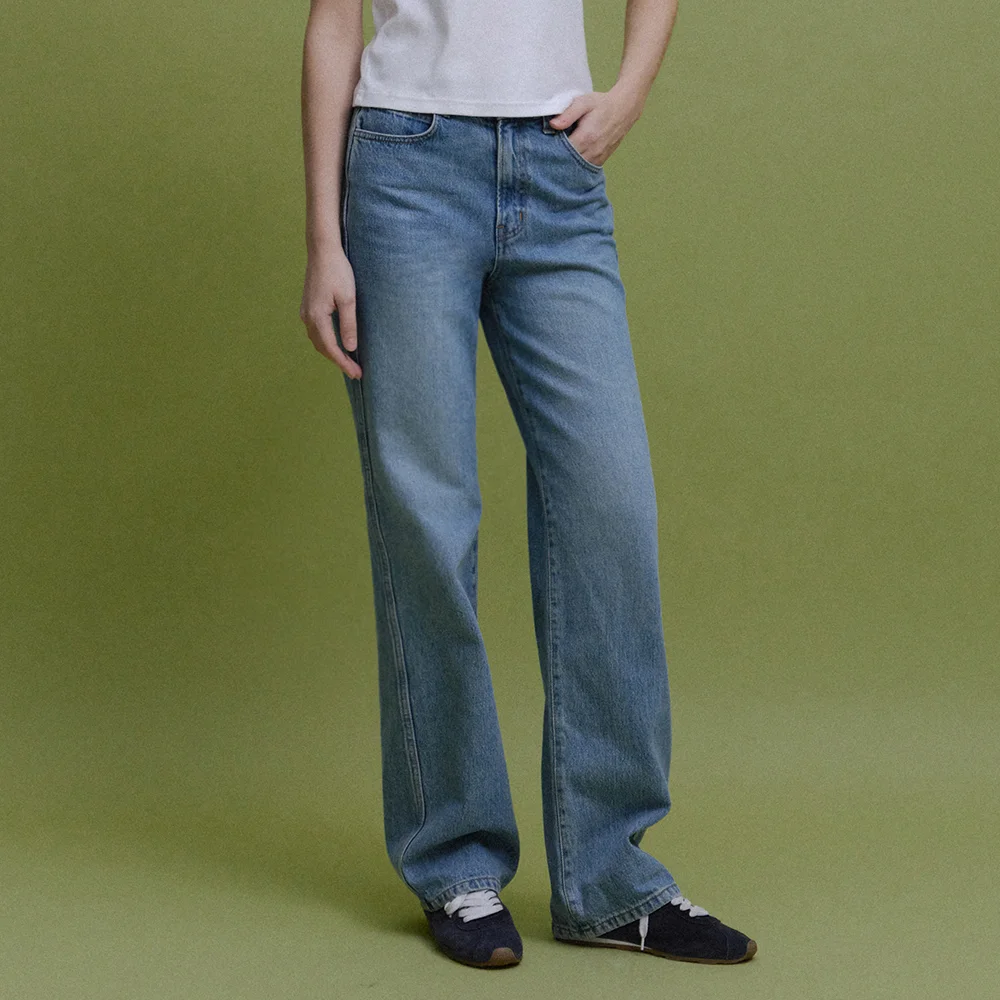 Avec Cone Straight Denim (Mid Blue)
