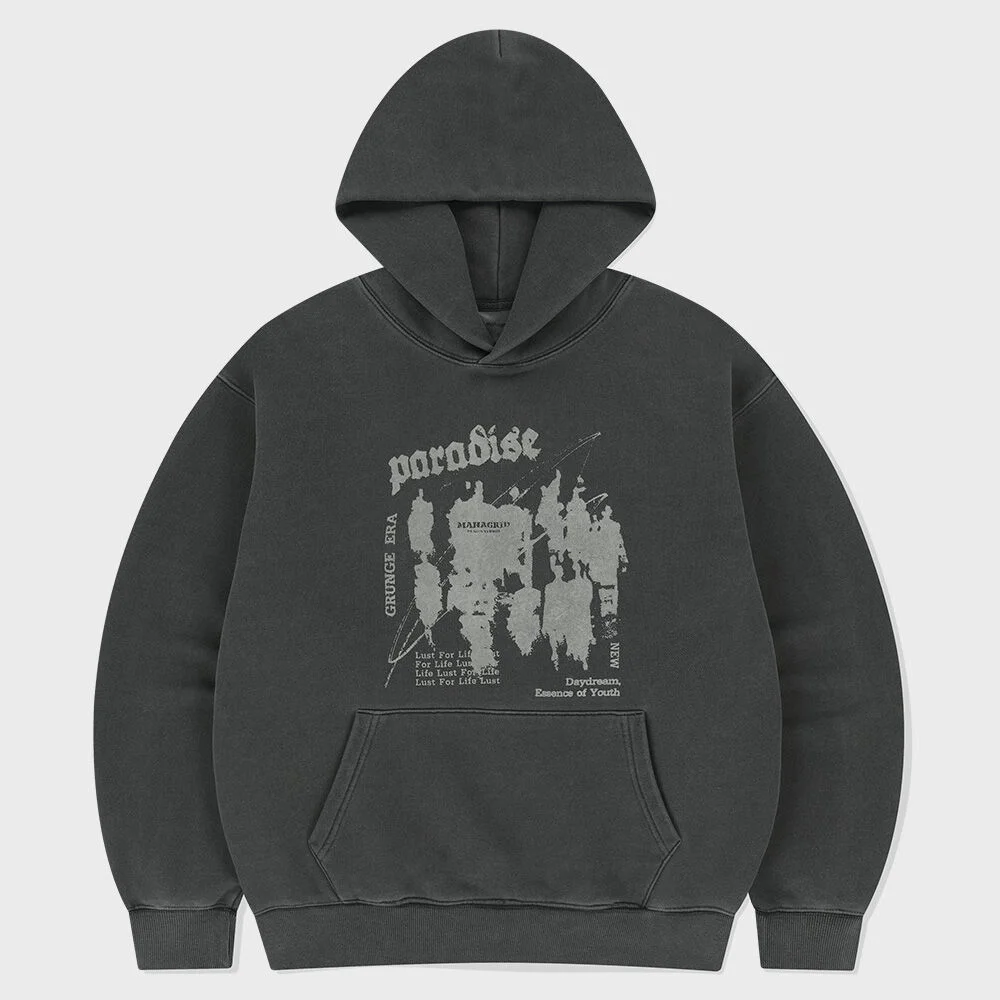 PARADISE PIGMENT HOODIE CHARCOAL(MG2FSMM410A)