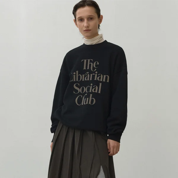 CLUB VELVET PRINT SWEATSHIRT(T-6940)