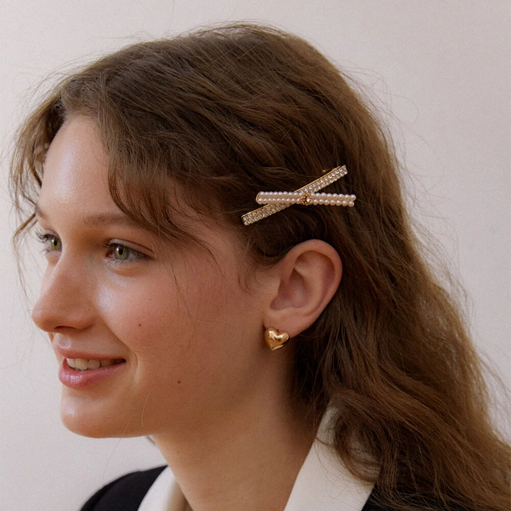 point volume elegante cross hair pin HP041