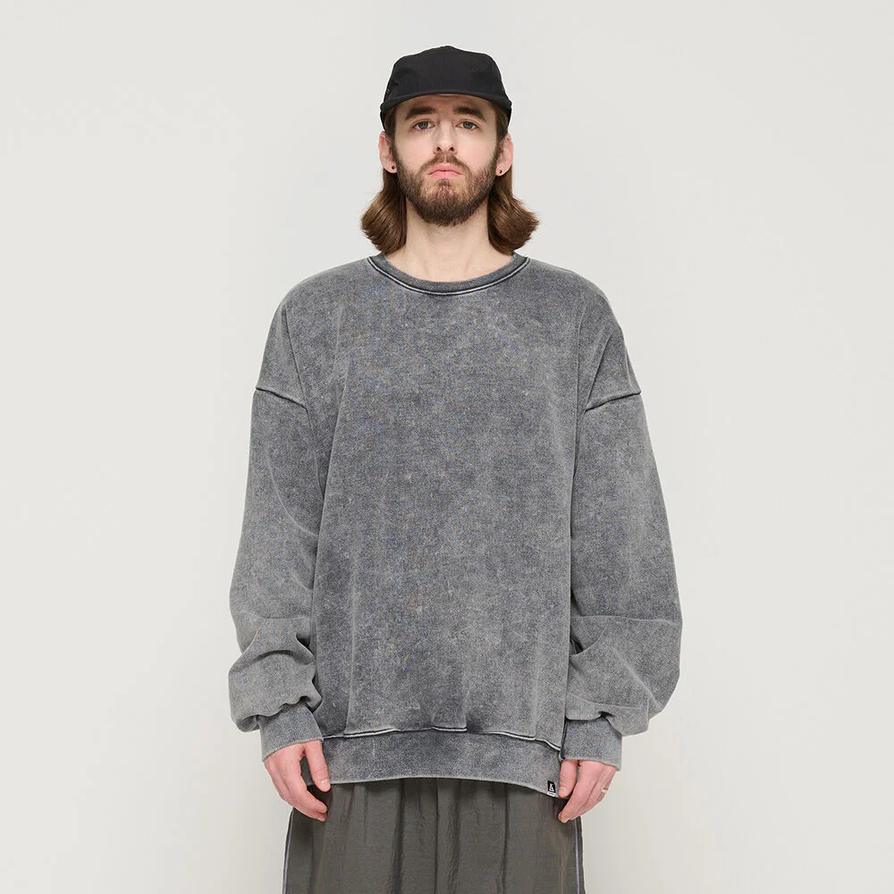 PIG DYING OVER SWEATSHIRT (CHARCOAL)