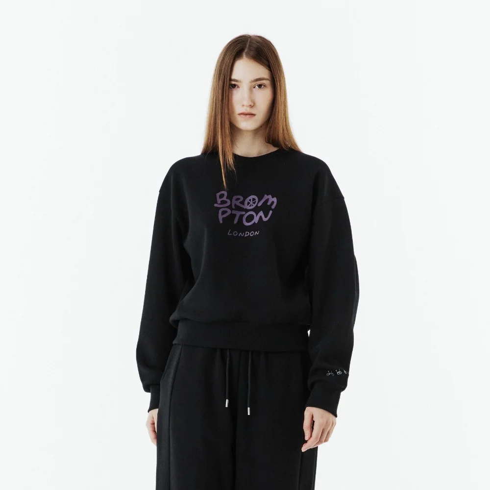 W BROMPTON LOGO GRAPHIC SWEATSHIRT - BLACK (P263WSW162)