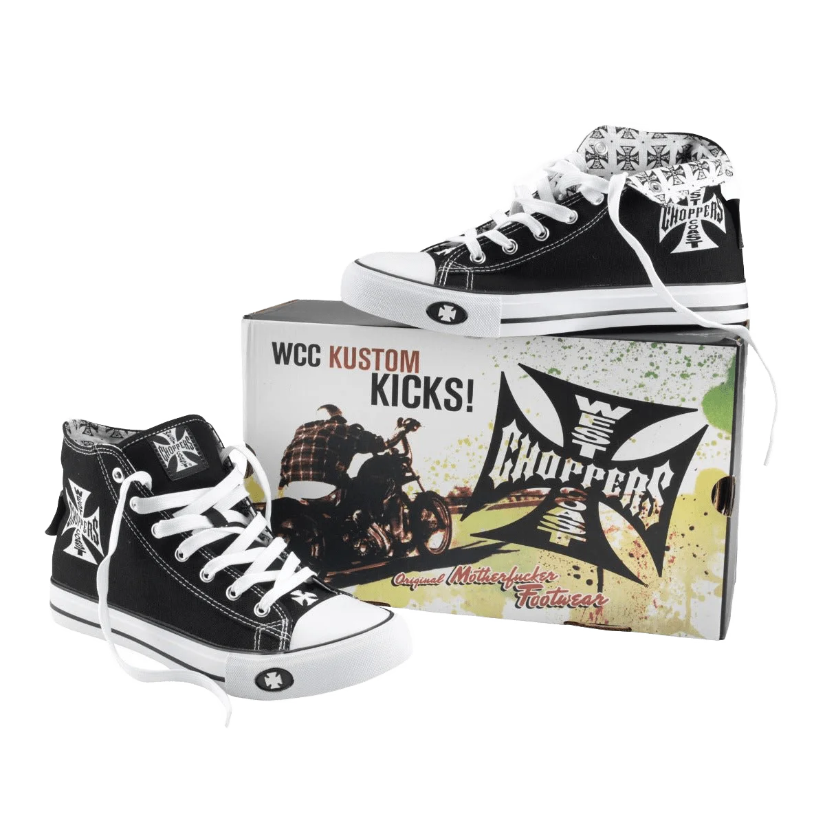 WCC WARRIOR HI-TOPS - BLACK