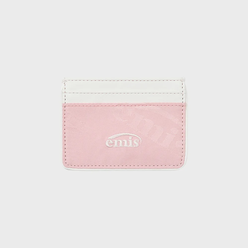 LOGO JACQUARD WALLET-PINK