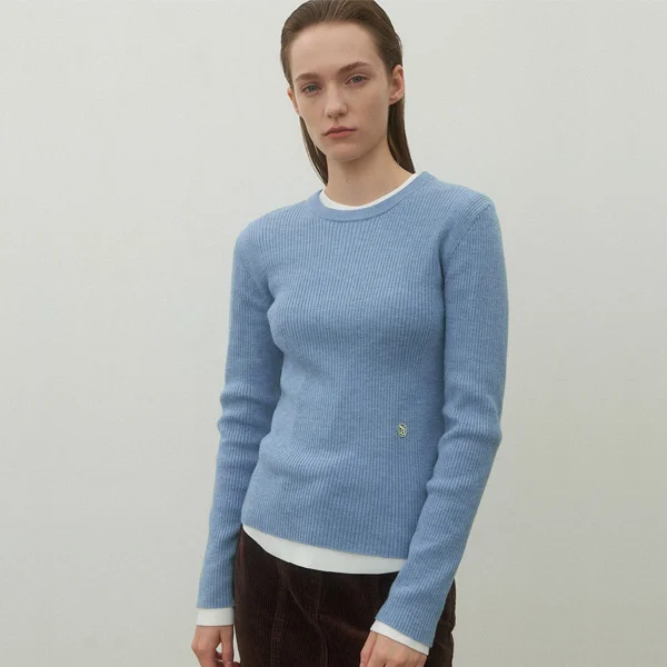 ESSENTIAL RYAN WOOL SLIM KNIT(T-6977)