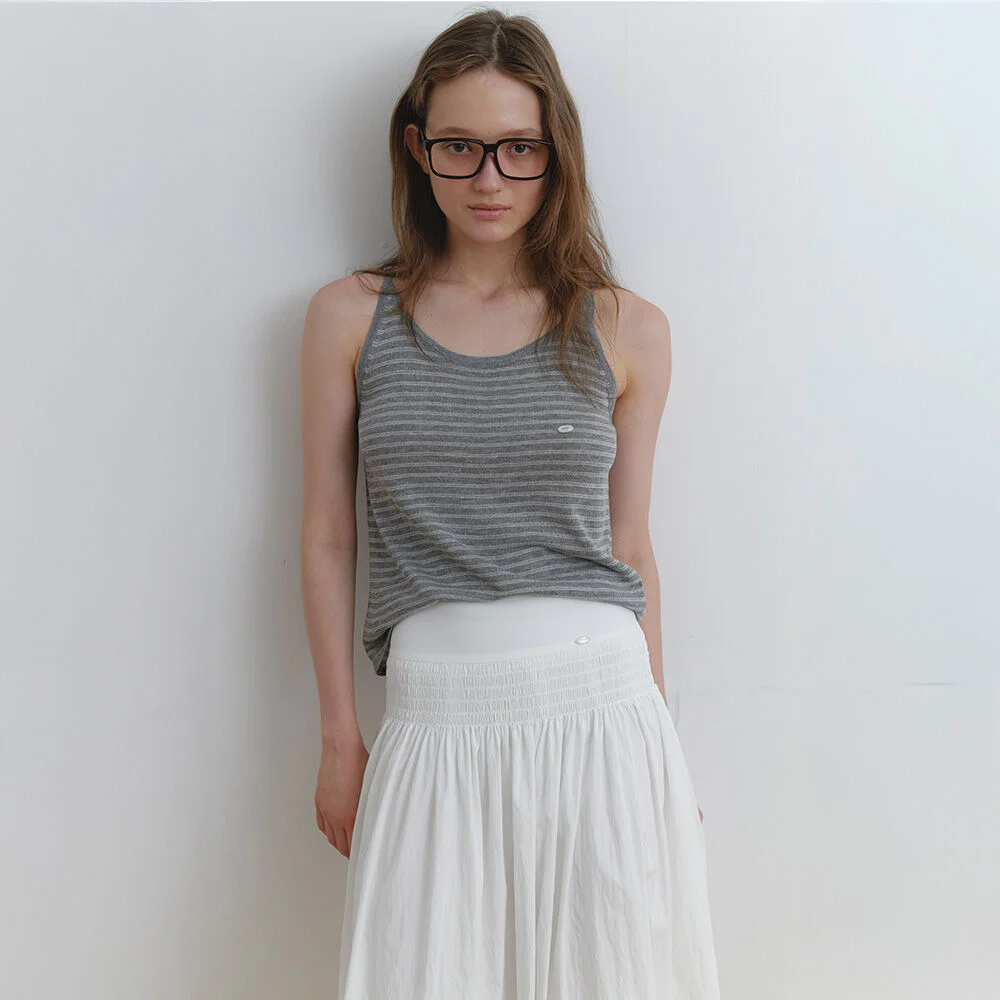 Growing sleeveless knit Grey