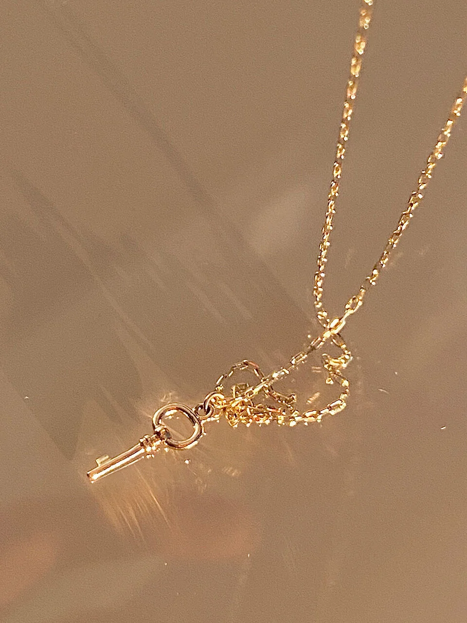 14k gold 鑰匙 Necklace