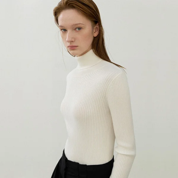 ESSENTIAL RYAN WOOL TURTLE NECK KNIT(T-6979)