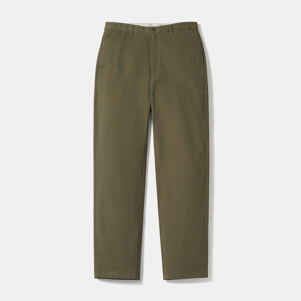 Washed Tapered Pants (Olive)