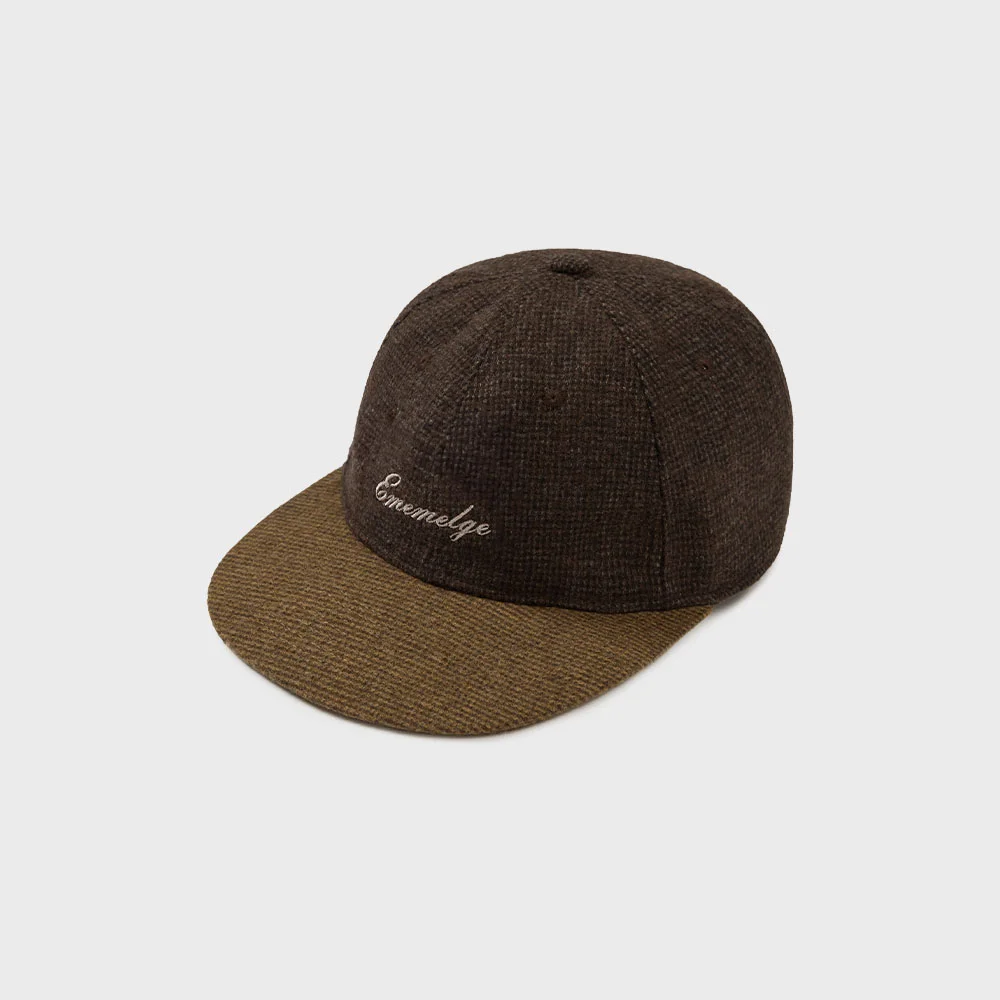 TWO TONE WOOL BALLCAP (BROWN)