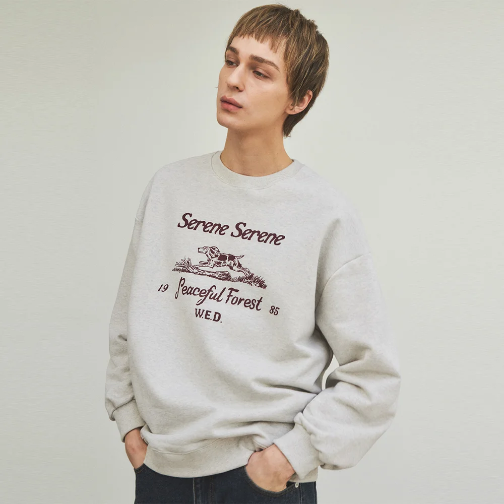 Howl FoxHound Sweatshirt_Oatmeal(W25-TP01)