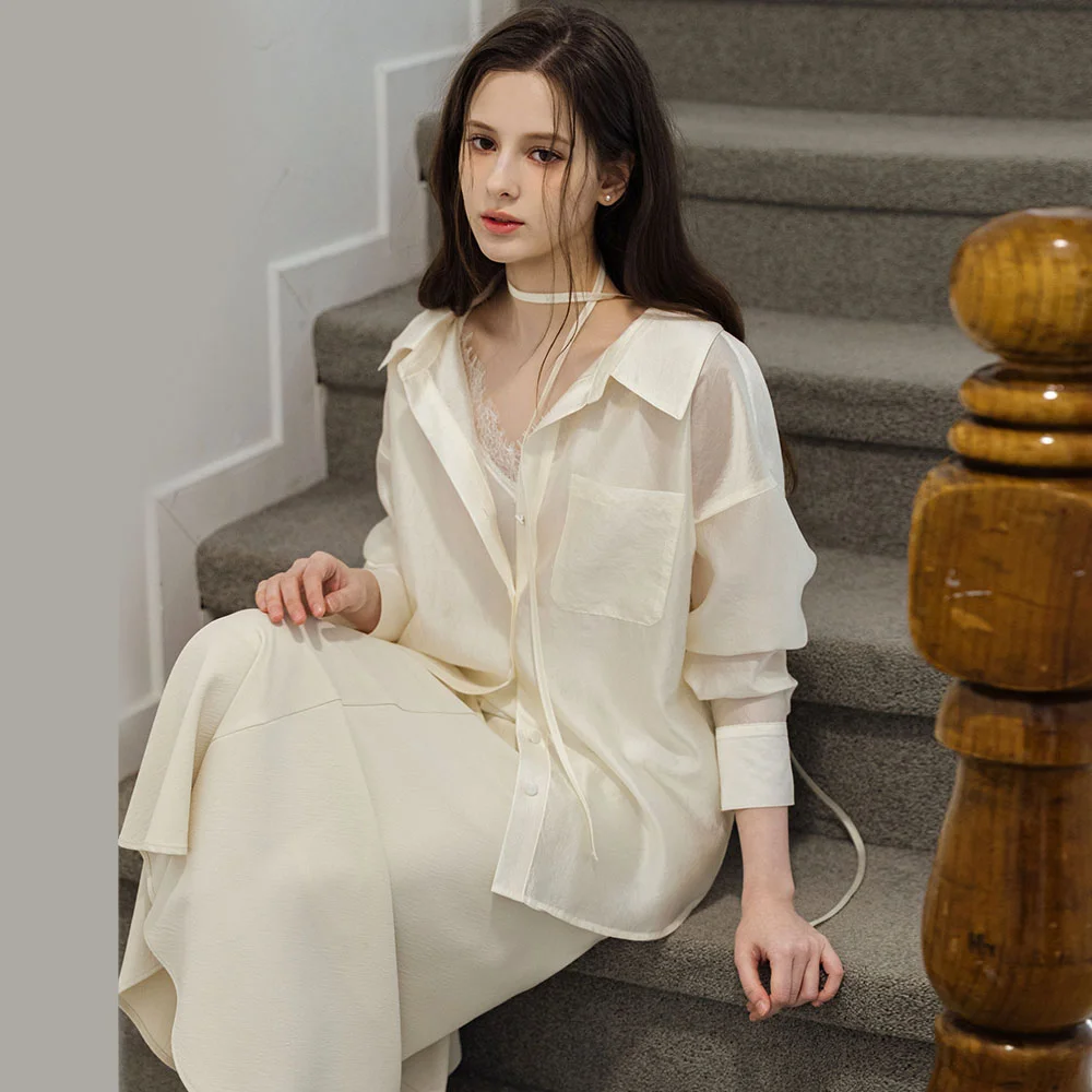 NEW Jadin Sheer Ivory Shirts