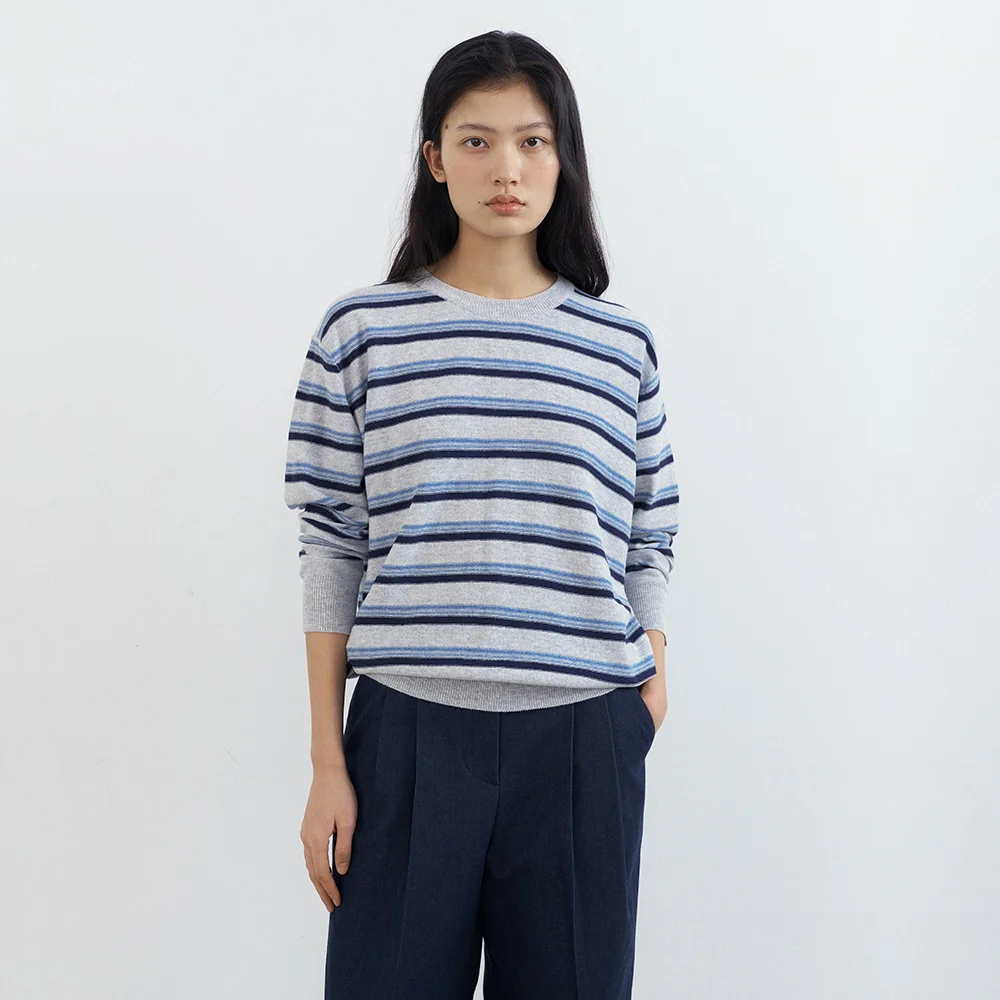 Multi Stripe Pullover (Gray Stripe)