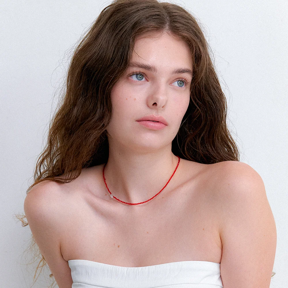 summer beads necklace_crystal JN030