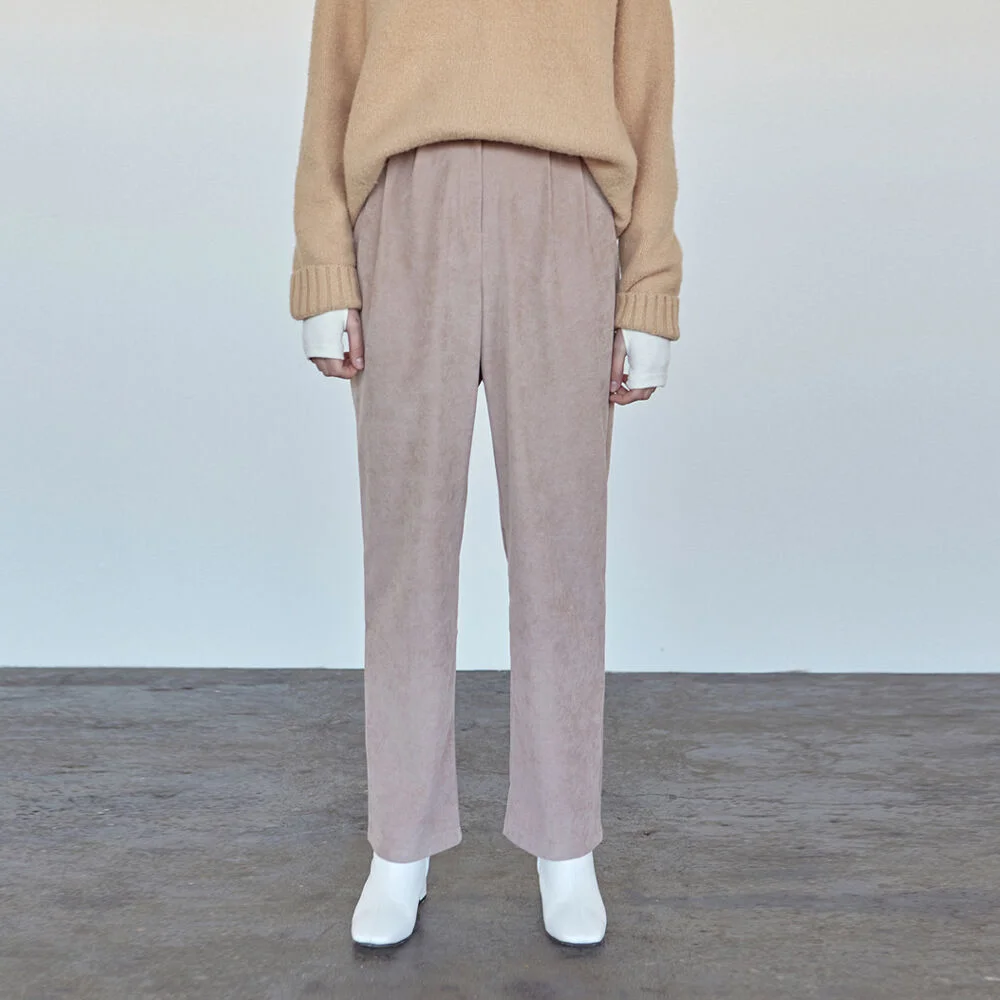 WINTER WIDE LONG PANTS_BEIGE