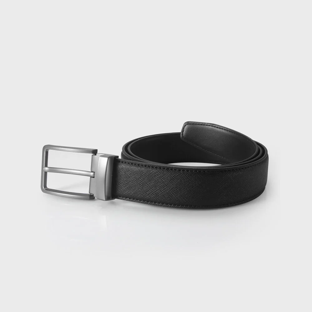 33mm Saphaino 縫線 飾扣 腰帶 MU507BK