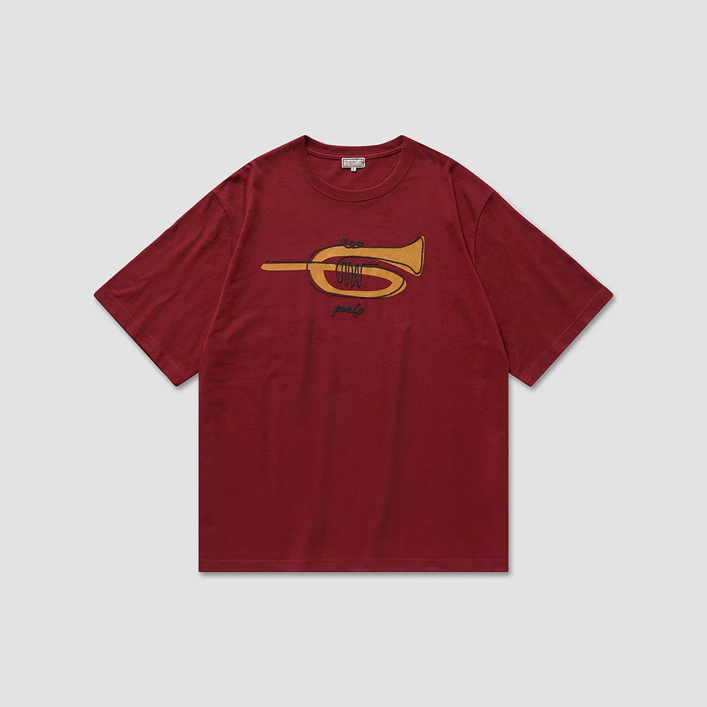 Trumpet Over T-Shirt (Deep Red)