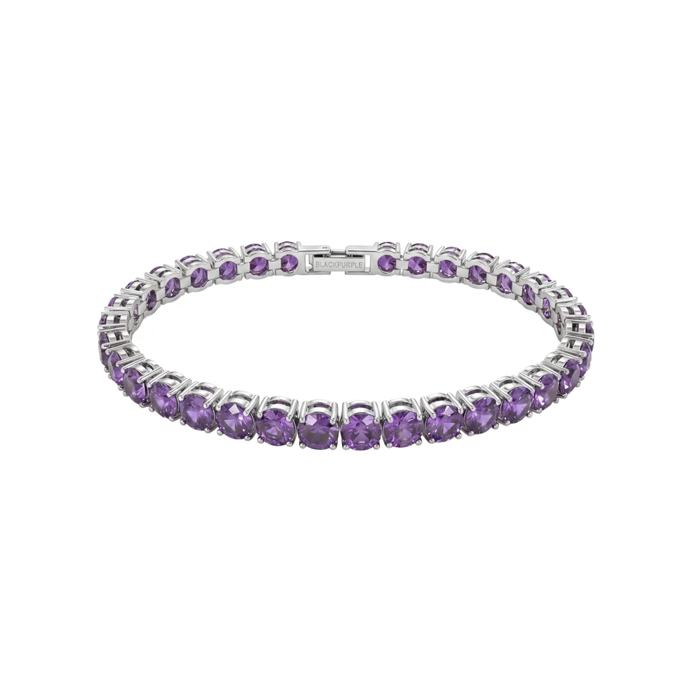 蛇紋 網球 鏈條 手鏈_紫色 Snake Tennis Chain Bracelet_Purple