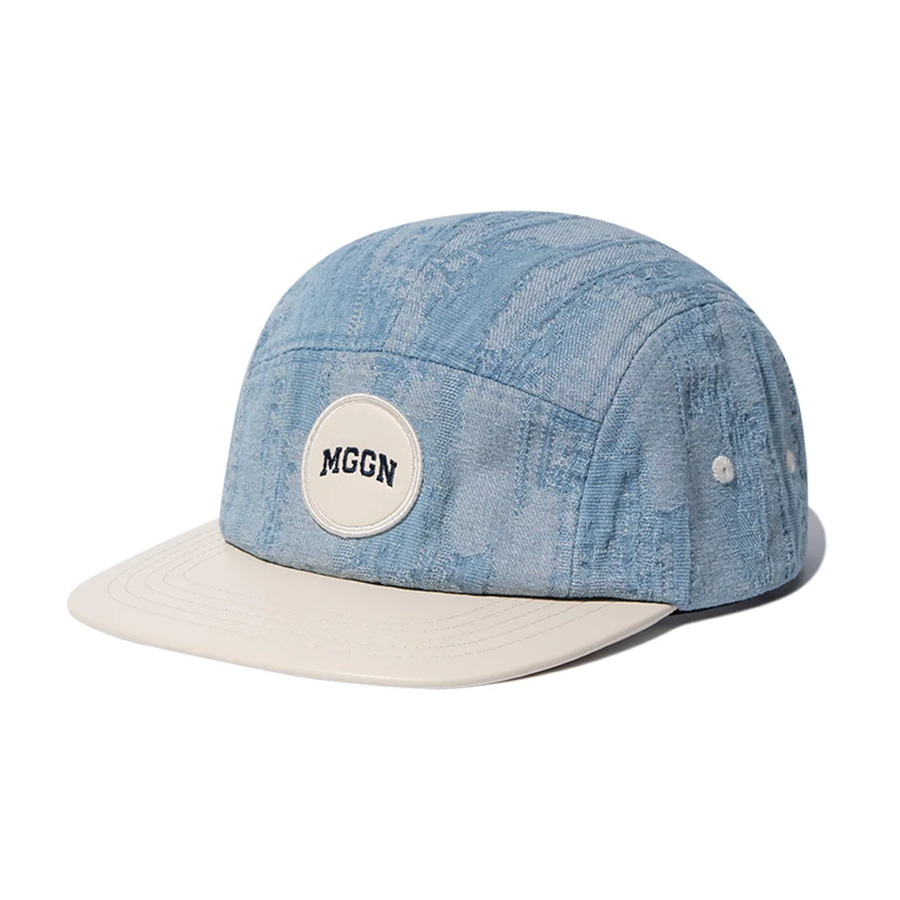 頭飾 9307 提花 淺靛藍 牛仔 Camp Cap
