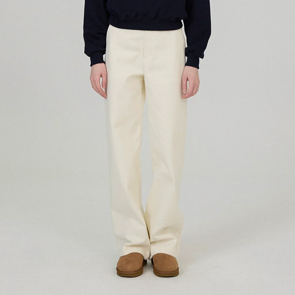 Purdy Peach Cotton Pants - Ivory