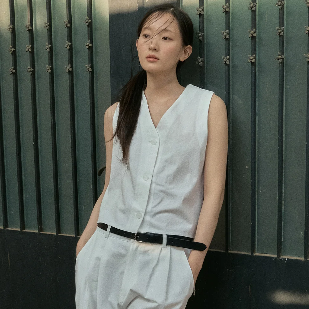 Brighton Cotton Vest_IVORY(WB6OT08)