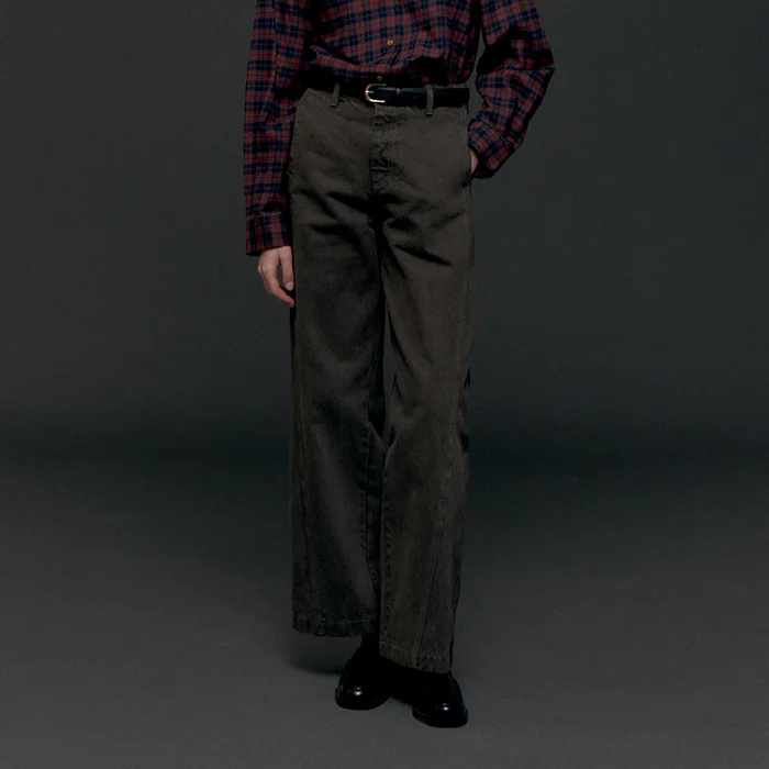Wide Dyeing Pants(Khaki)