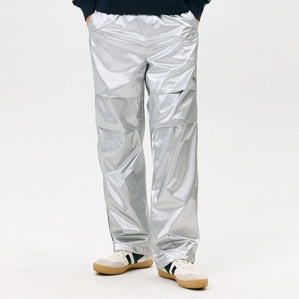 GLOSSY WOVEN PANTS