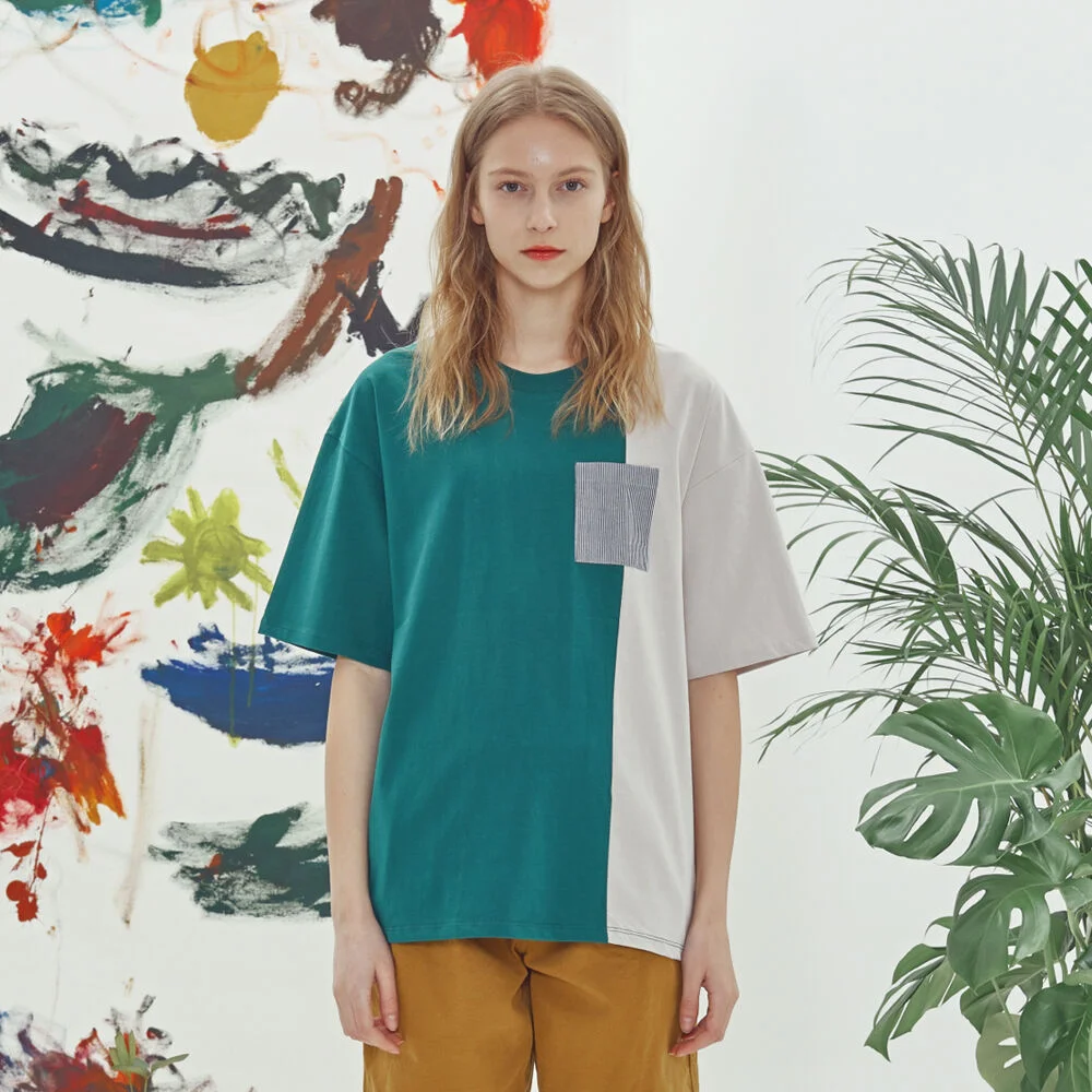 Mixed feeling T-shirt -green