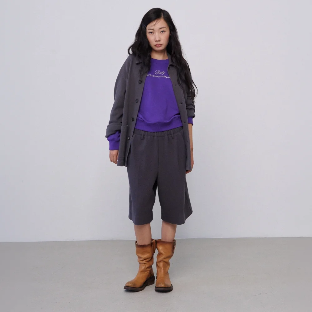 MJ Sweat Bermuda Pants / CHARCOAL