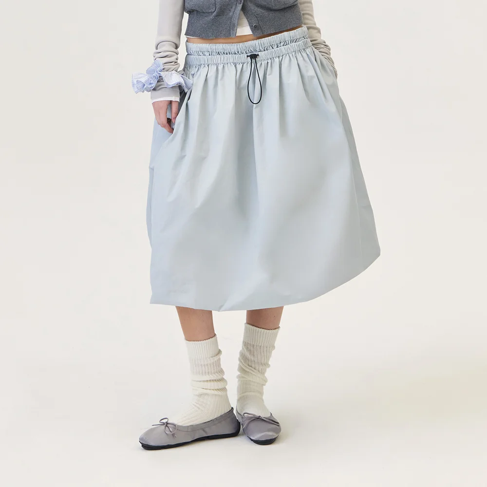 ELO MIDI SKIRT (LIGHT BLUE)