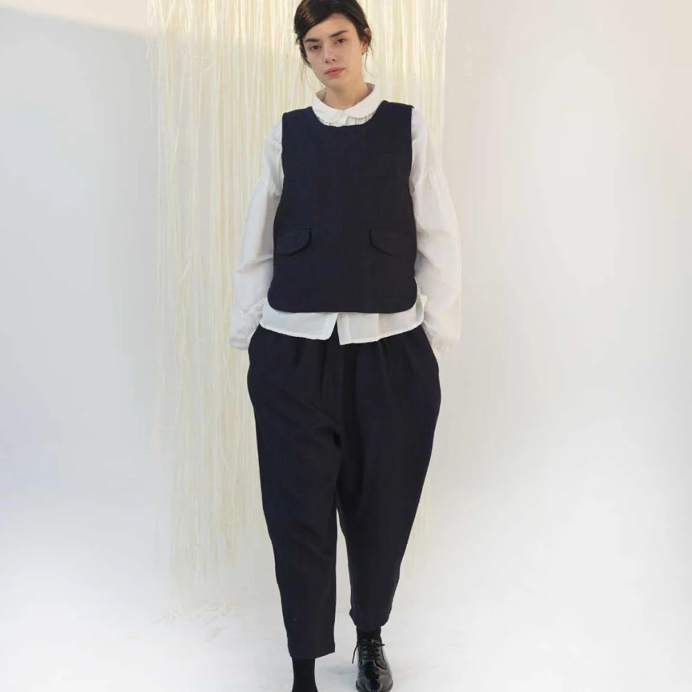 Breeze Linen Straight Banding Pants