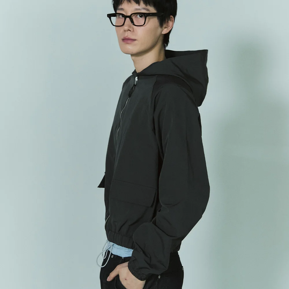 Bluesf city hooded windbreaker