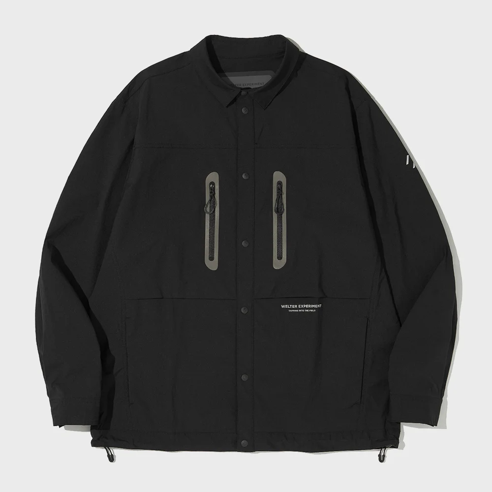 REFLECTIVE POCKET SHIRT JACKET_BLACK_WCL015