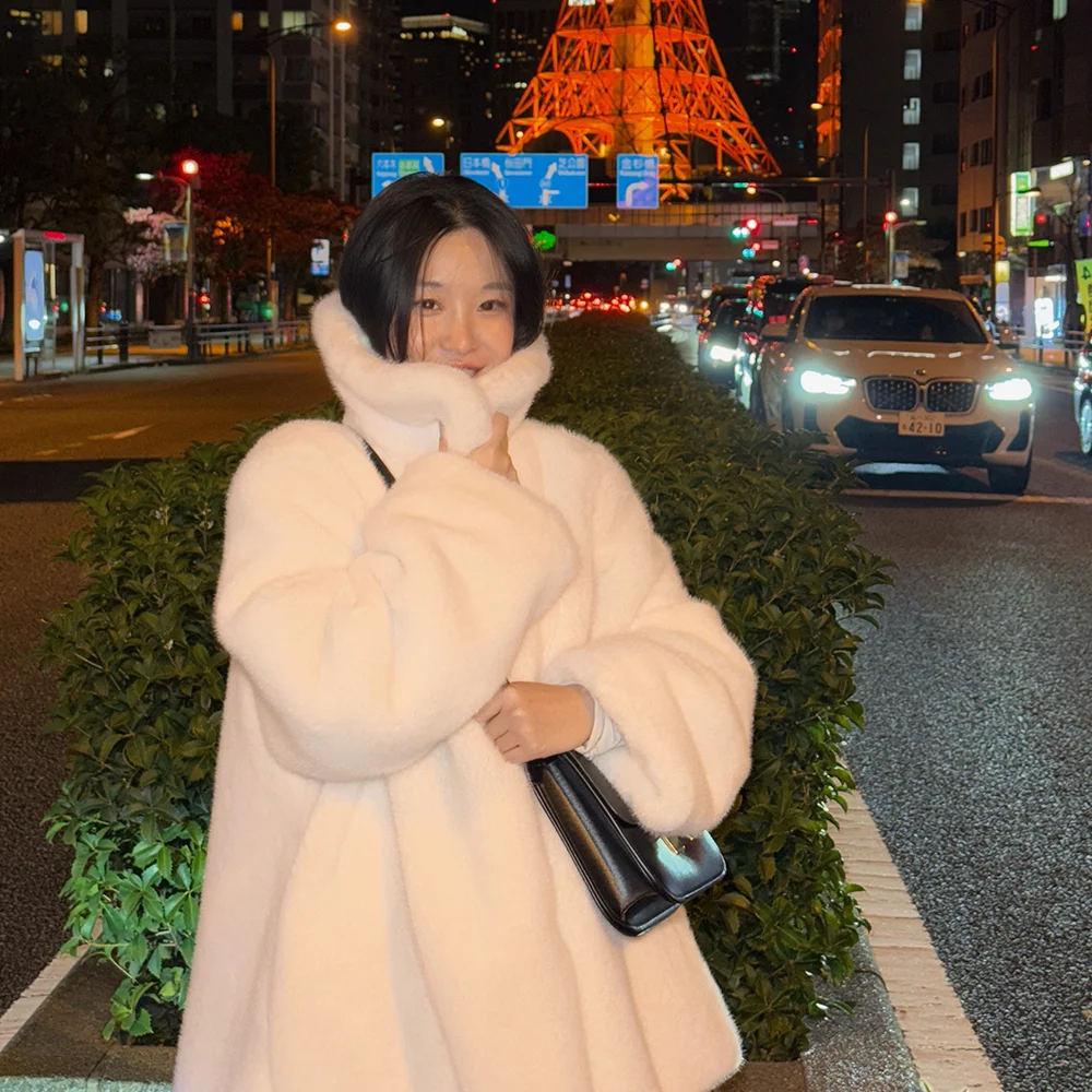SN Half Fur Coat (Ivory)