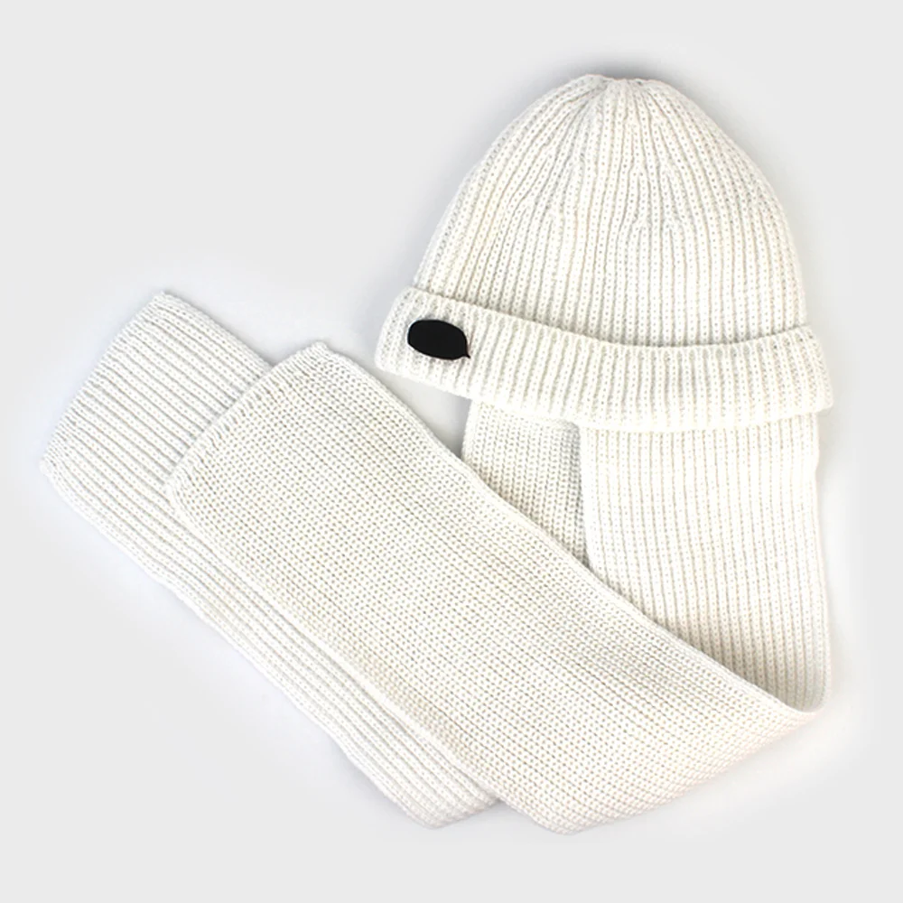 Wool Ivory Muffler Beanie 頸巾冷帽套裝