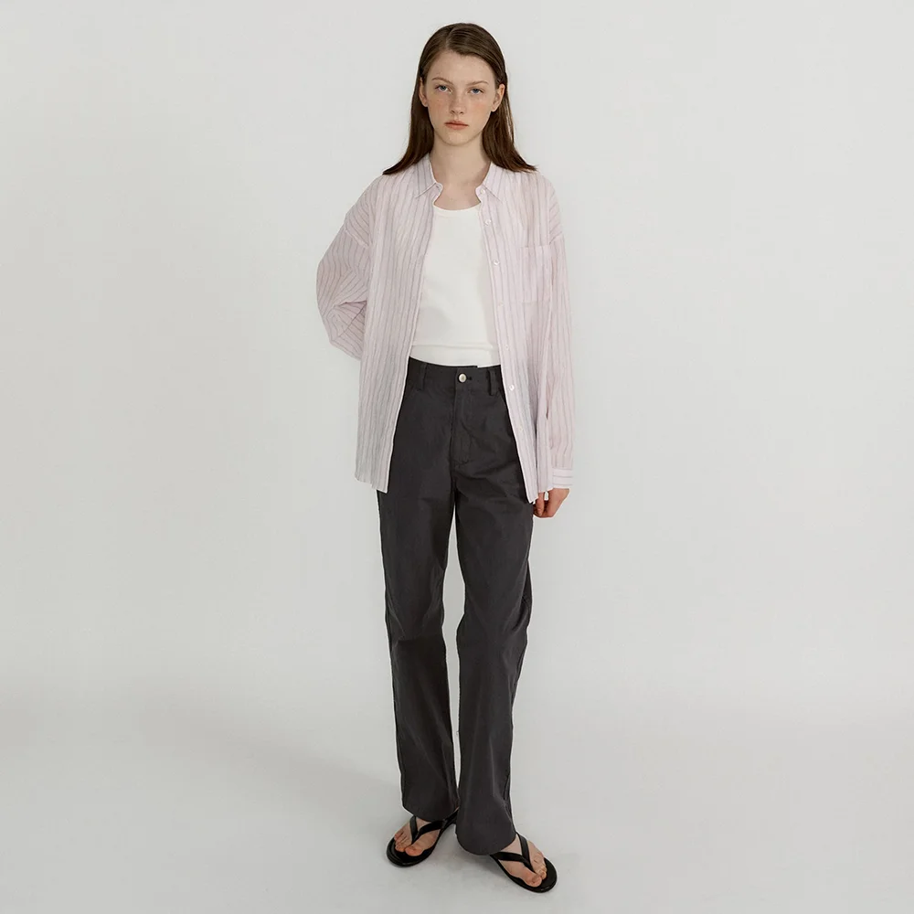 Teo Washed Pants (Charcoal)